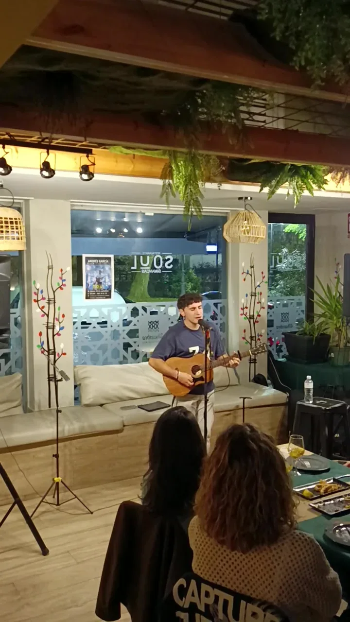 Andrés García durante su actuación en Soul Simancas