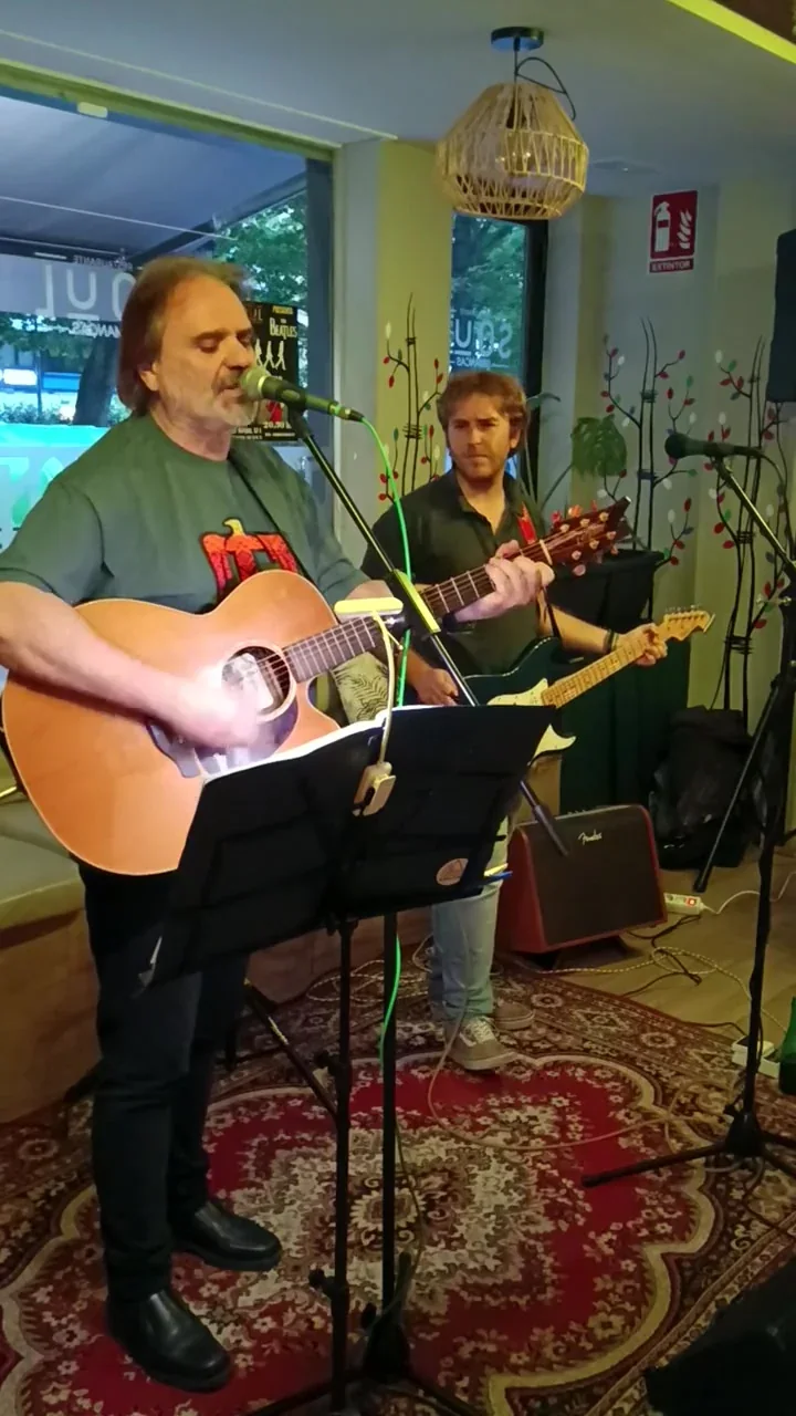 Marcos Bárcena y Víctor Teira durante su actuación en Soul Simancas
