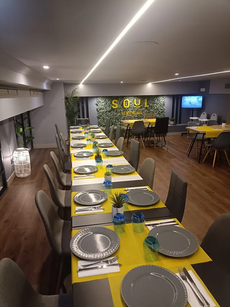 El comedor de Soul Simancas preparado para un grupo
