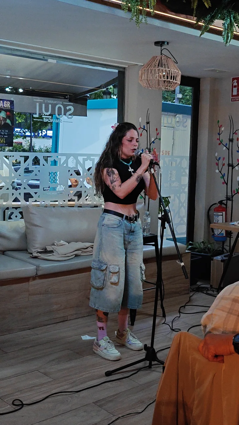 Celiita GR en directo en Soul Simancas. Fotograma del concierto del 21 de junio de 2025.