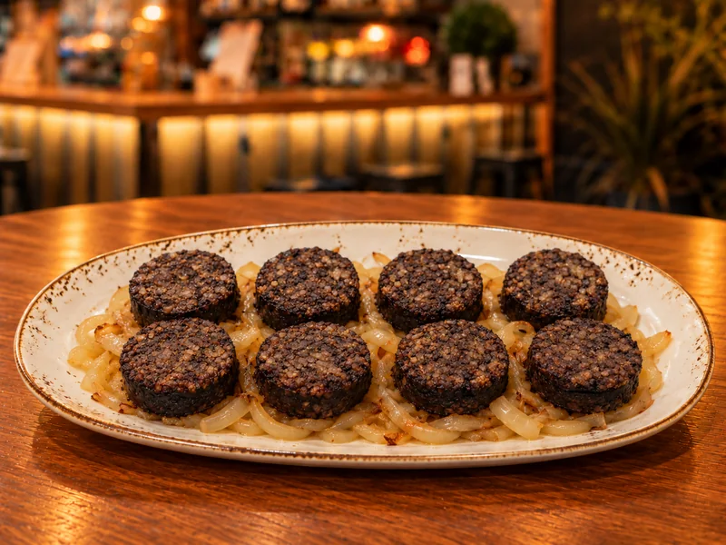 Morcilla de Burgos encebollada